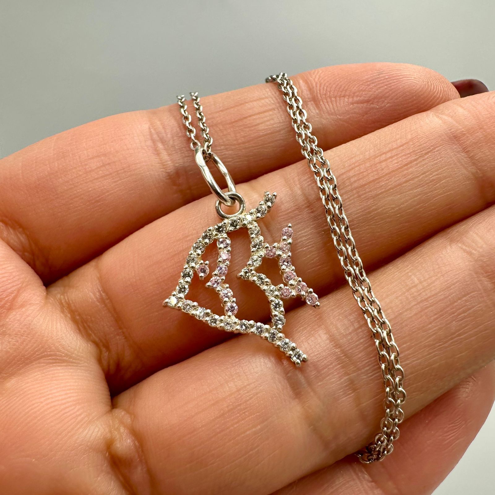 Sterling Silver Vintage 925 Sterling Silver Fish Pendant Necklace Size ONE SIZE - 1 Thumbnail