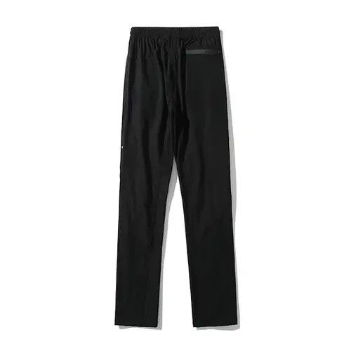 Leather Front Double Zipper Straight Loose Vibe Style Pant Size US 35 - 3 Thumbnail