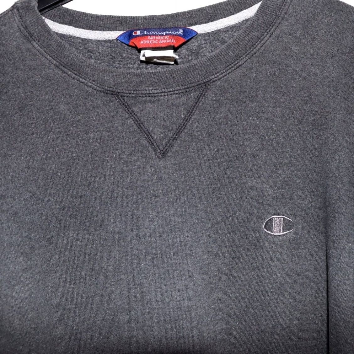 Champion VINTAGE Champion Sweatshirt XXL Tall Mens Grey Pullover 2XL Retro Top Size US XXL / EU 58 / 5 - 5 Thumbnail