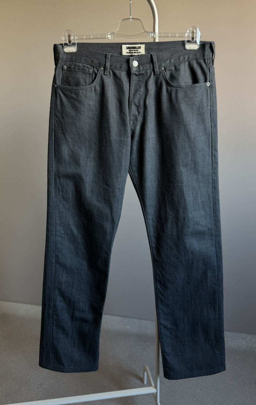Simon Miller Simon Miller M001 Grey Slim Straight Japanese Denim Jeans Size US 36 / EU 52 - 1 Thumbnail