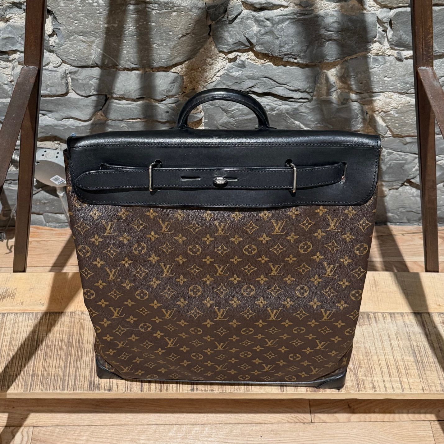 Louis Vuitton Louis Vuitton 2009 Macassar Monogram Steamer 45 Bag Size ONE SIZE - 5 Thumbnail