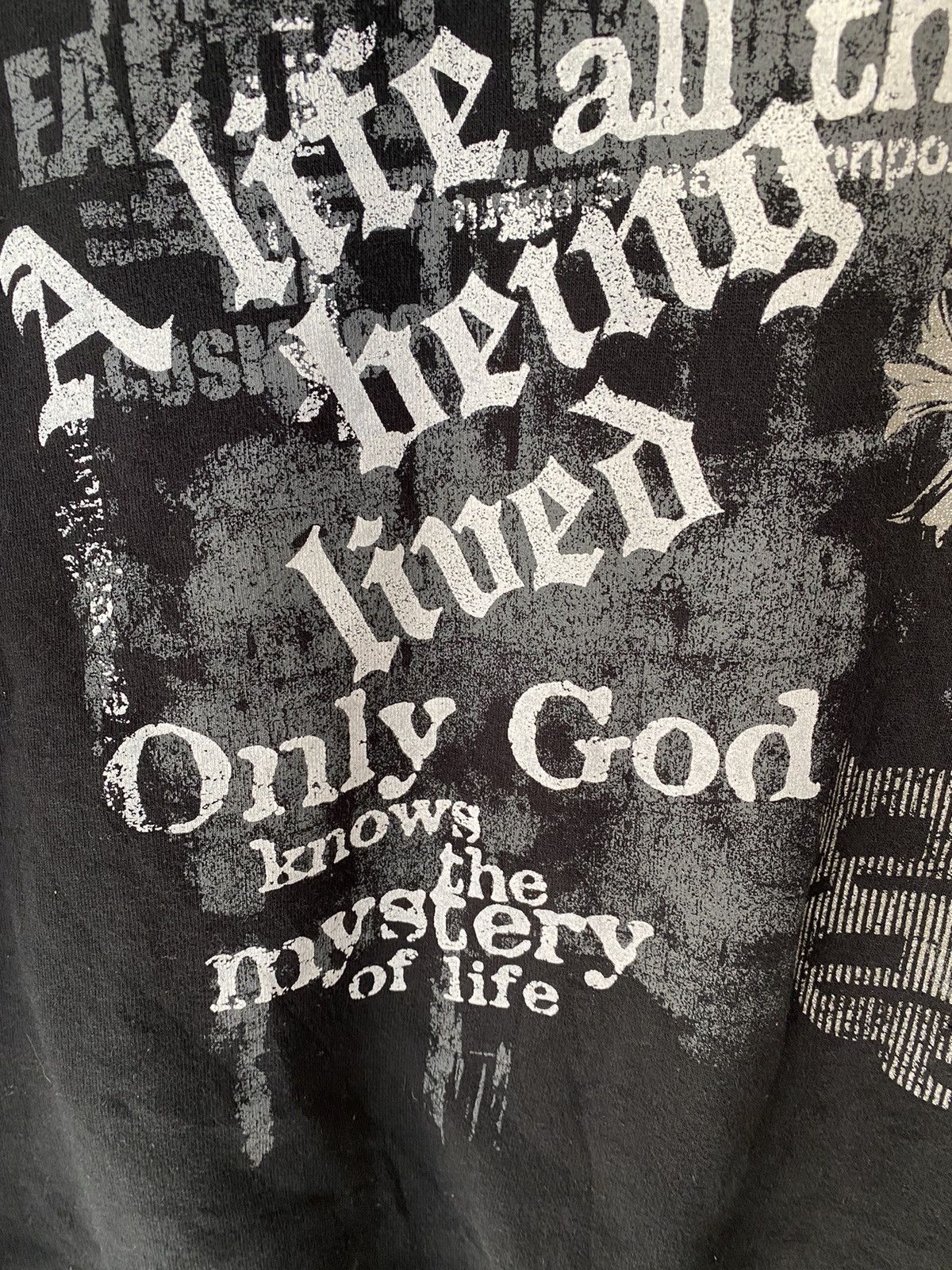 Japanese Brand Bay Leaf Japan cross and Poem anarchy sweatshirt Size US L / EU 52-54 / 3 - 7 Thumbnail