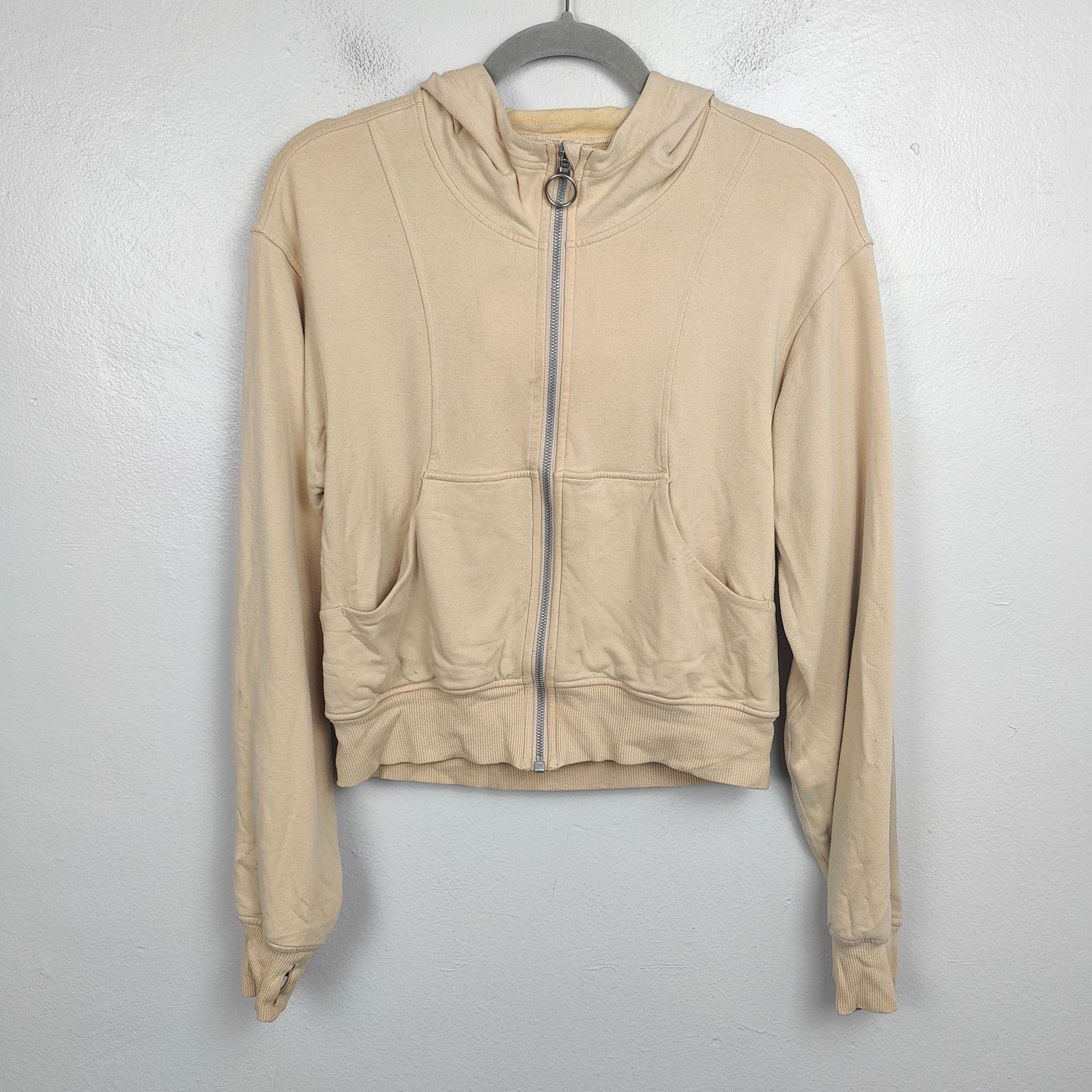 Lululemon Lululemon Catch a Breath Zip Hoodie Womens 4 Ivory Peach Size S / US 4 / IT 40 - 1 Thumbnail