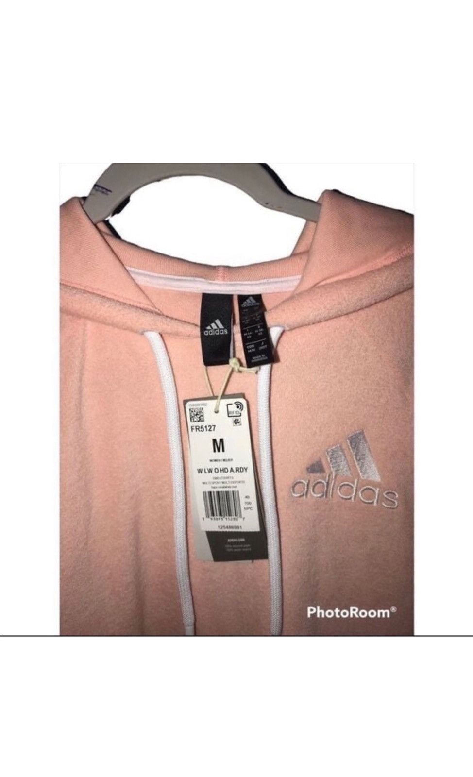 Adidas NWT Adidas Women’s Hazcor & Whtmel Coral/White Hoodie Size M Size M / US 6-8 / IT 42-44 - 3 Thumbnail