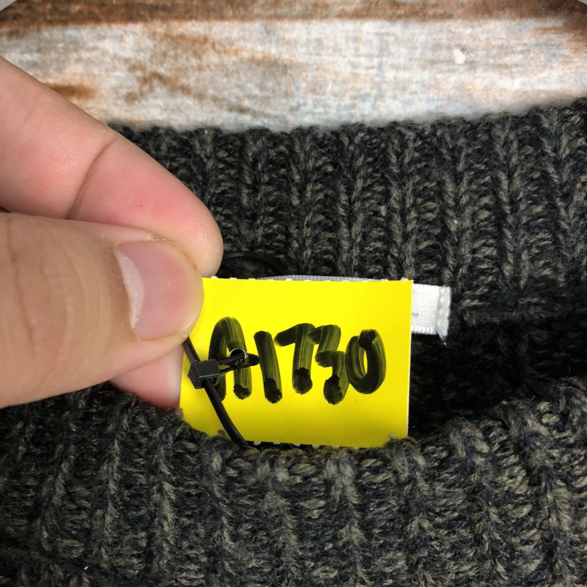 GU × Homespun Knitwear GU Black vintage japan Knitwear #A1730 Size US M / EU 48-50 / 2 - 10 Thumbnail