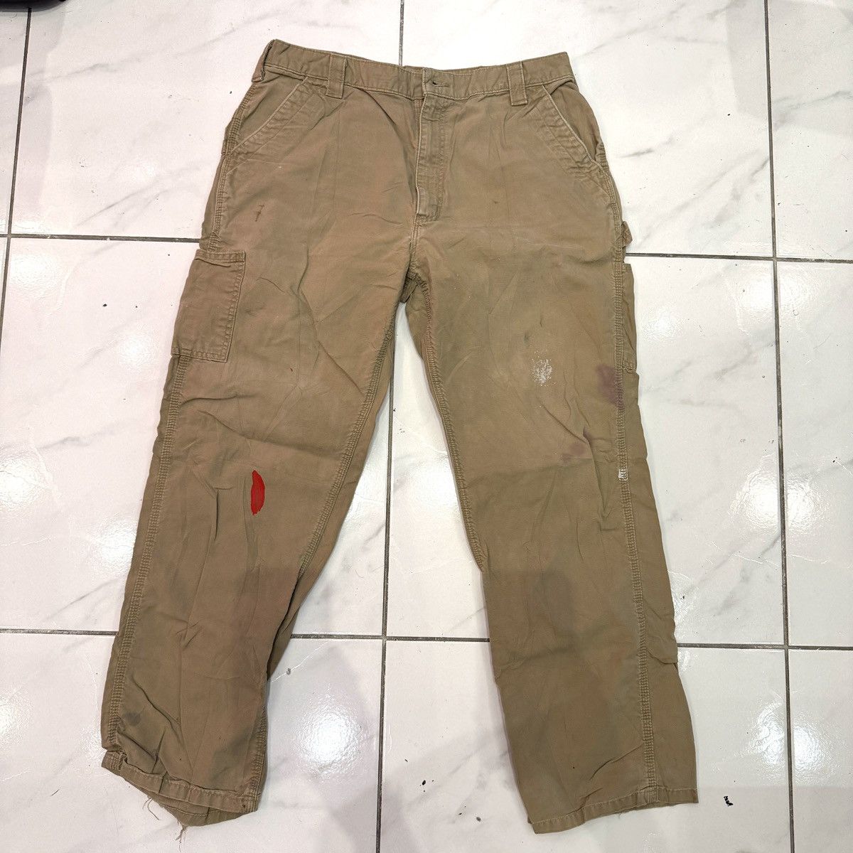 Carhartt Carhartt Khaki Carpenter Pants - 36 x 32 Size US 36 / EU 52 - 1 Thumbnail
