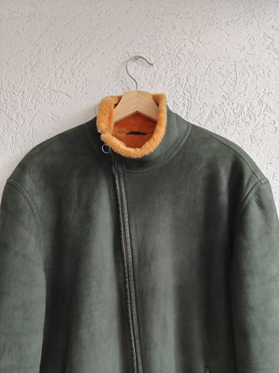 Hermes Hermes Paris Shearling Leather Fur Asymmetrical Zip Jacket Size US L / EU 52-54 / 3 - 3 Thumbnail