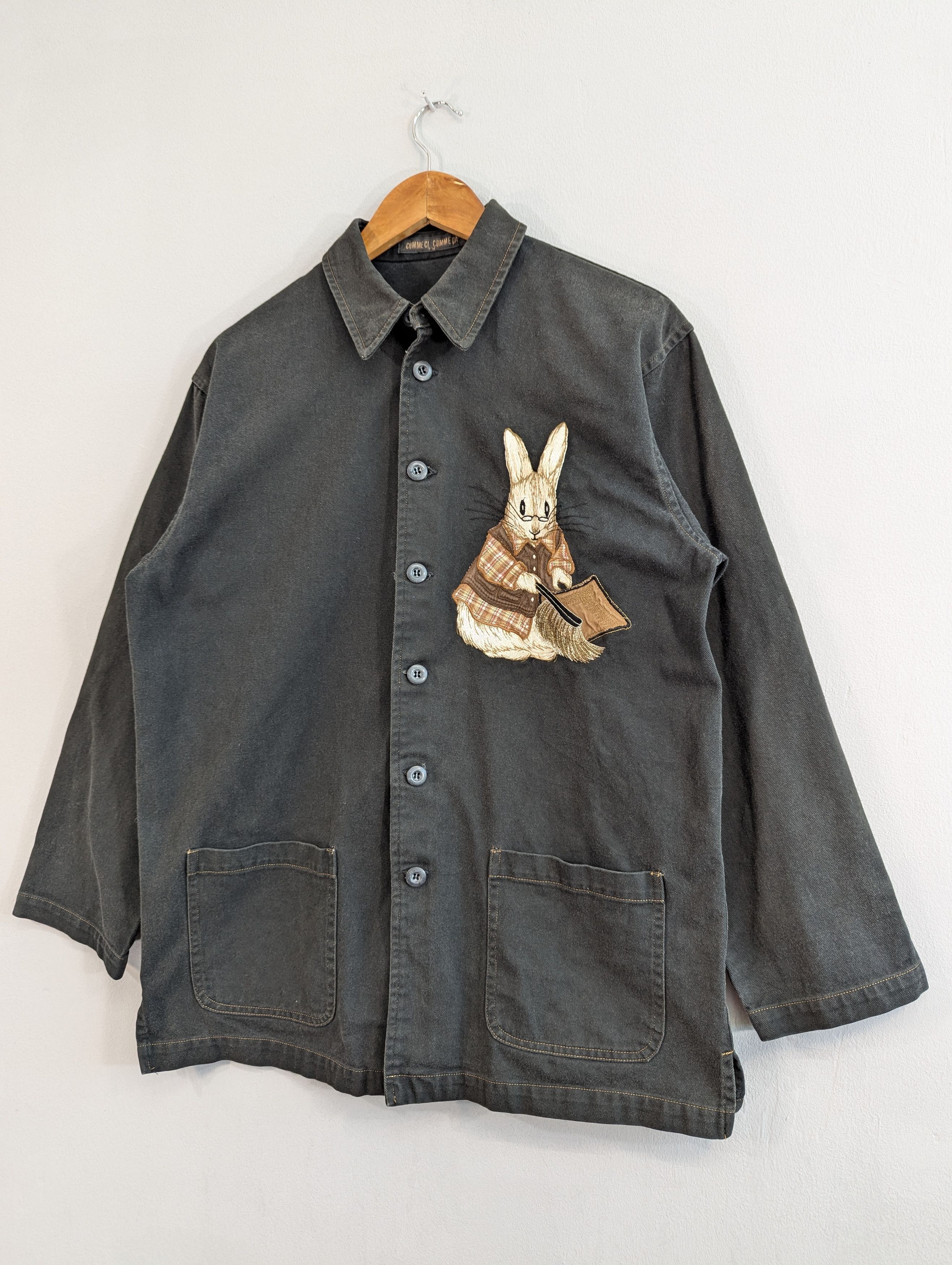 Japanese Brand Vintage Comme Ci Comme Ca Button Ups Distressed Jacket Size US L / EU 52-54 / 3 - 4 Thumbnail