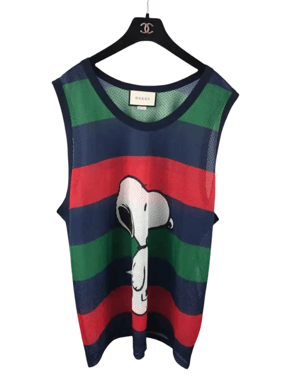 Gucci Gucci Snoopy Print Sleeveless Vest Size US L / EU 52-54 / 3 - 1 Thumbnail