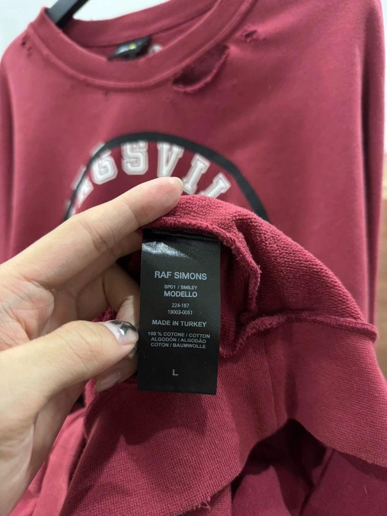 Raf Simons Raf simons 22ss co-branded loose and destructive smiley sw Size US L / EU 52-54 / 3 - 2 Thumbnail