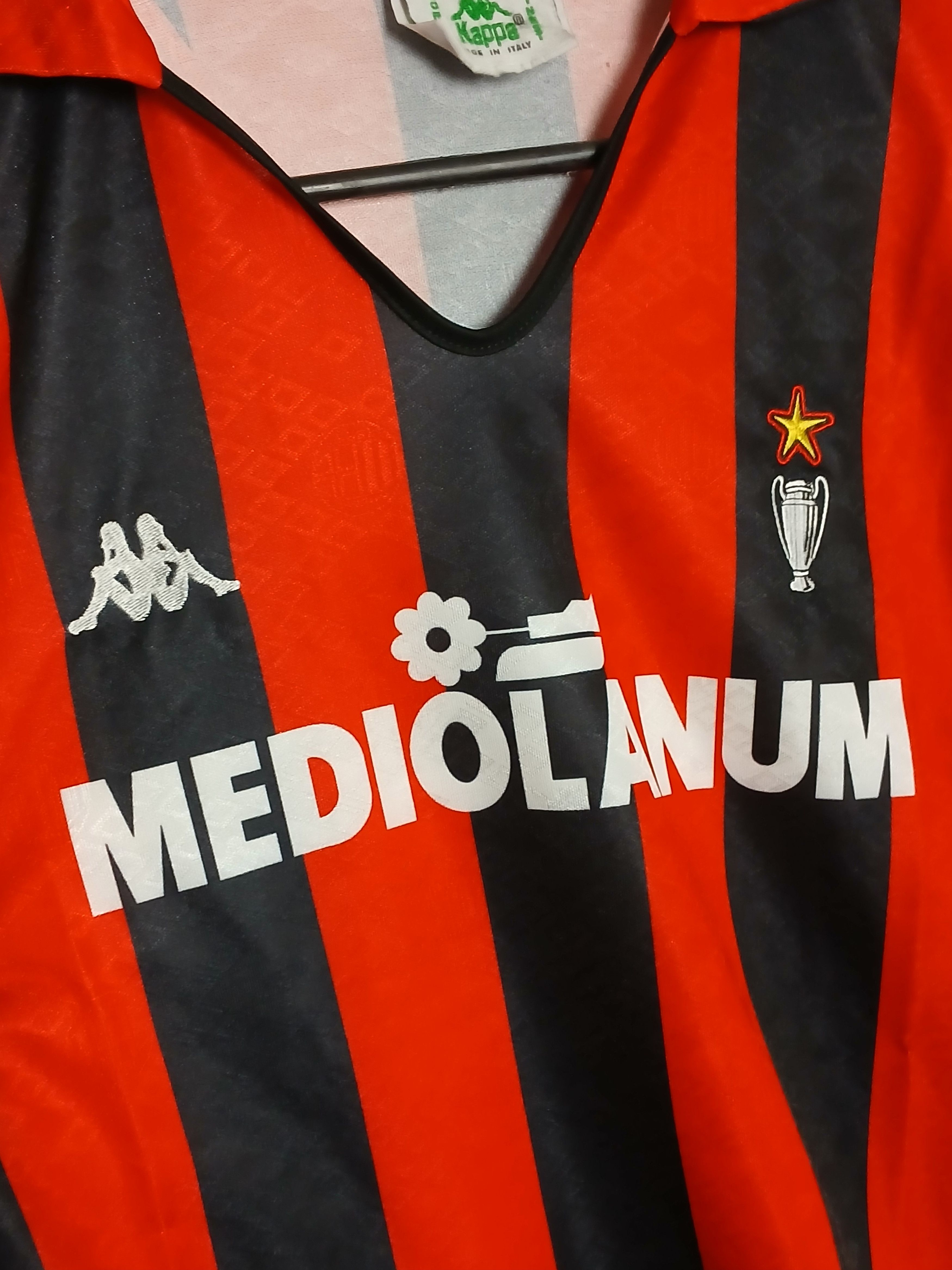 Vintage Vintage AC Milan 1989/1990 Home Football Long Sleeve Jersey Size US M / EU 48-50 / 2 - 3 Thumbnail