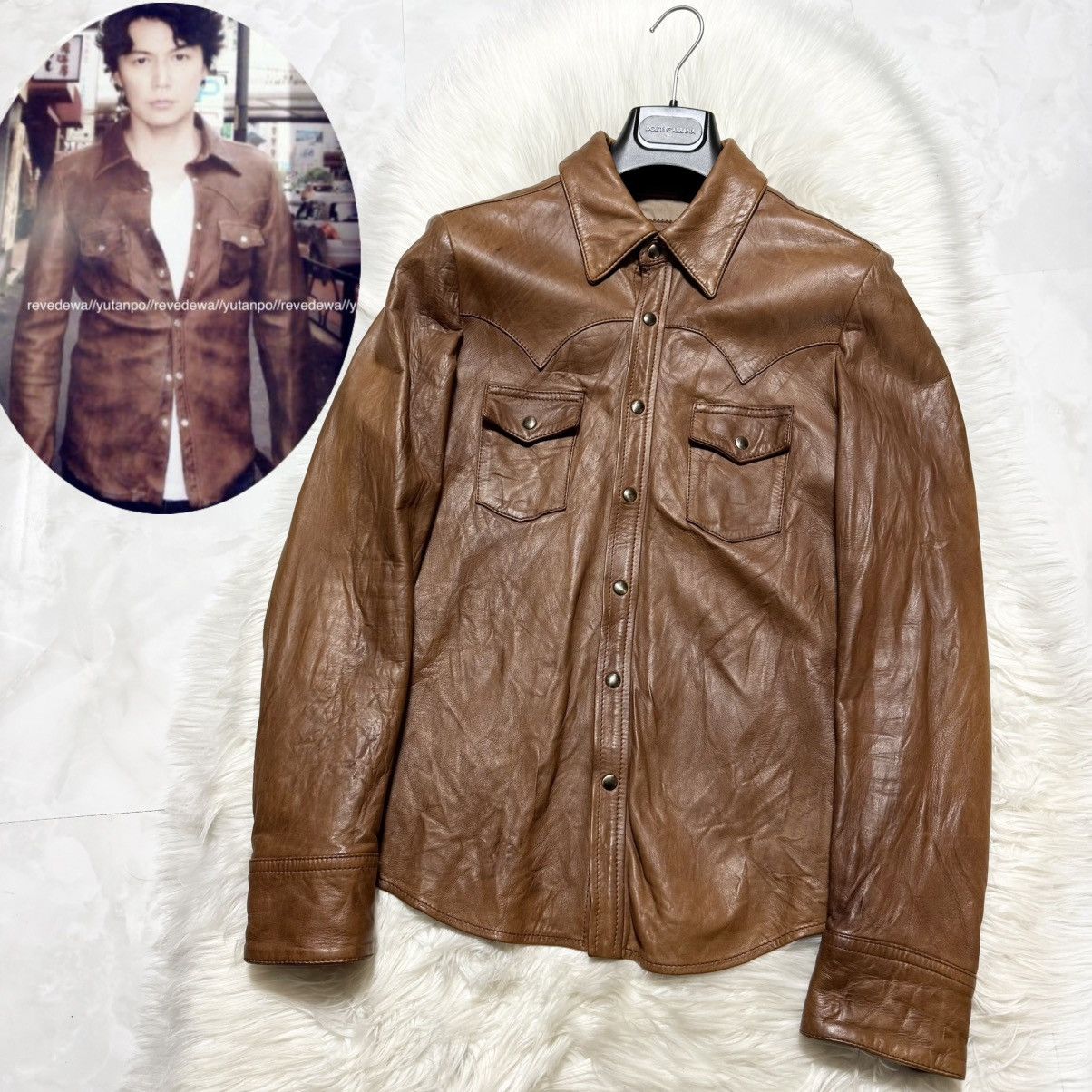 Dolce & Gabbana Dolce & Gabbana Western Leather Shirt Jacket 44 Size US S / EU 44-46 / 1 - 1 Thumbnail