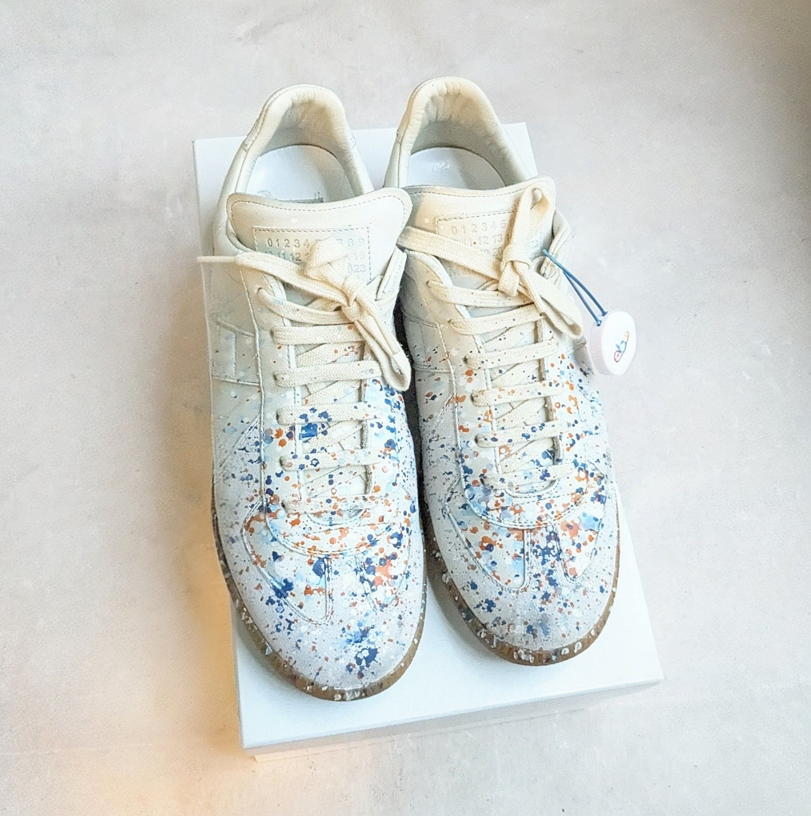 Maison Margiela Maison Margiela Replica GAT Paint Splatter Gray 10 43 Size US 10 / EU 43 - 2 Thumbnail