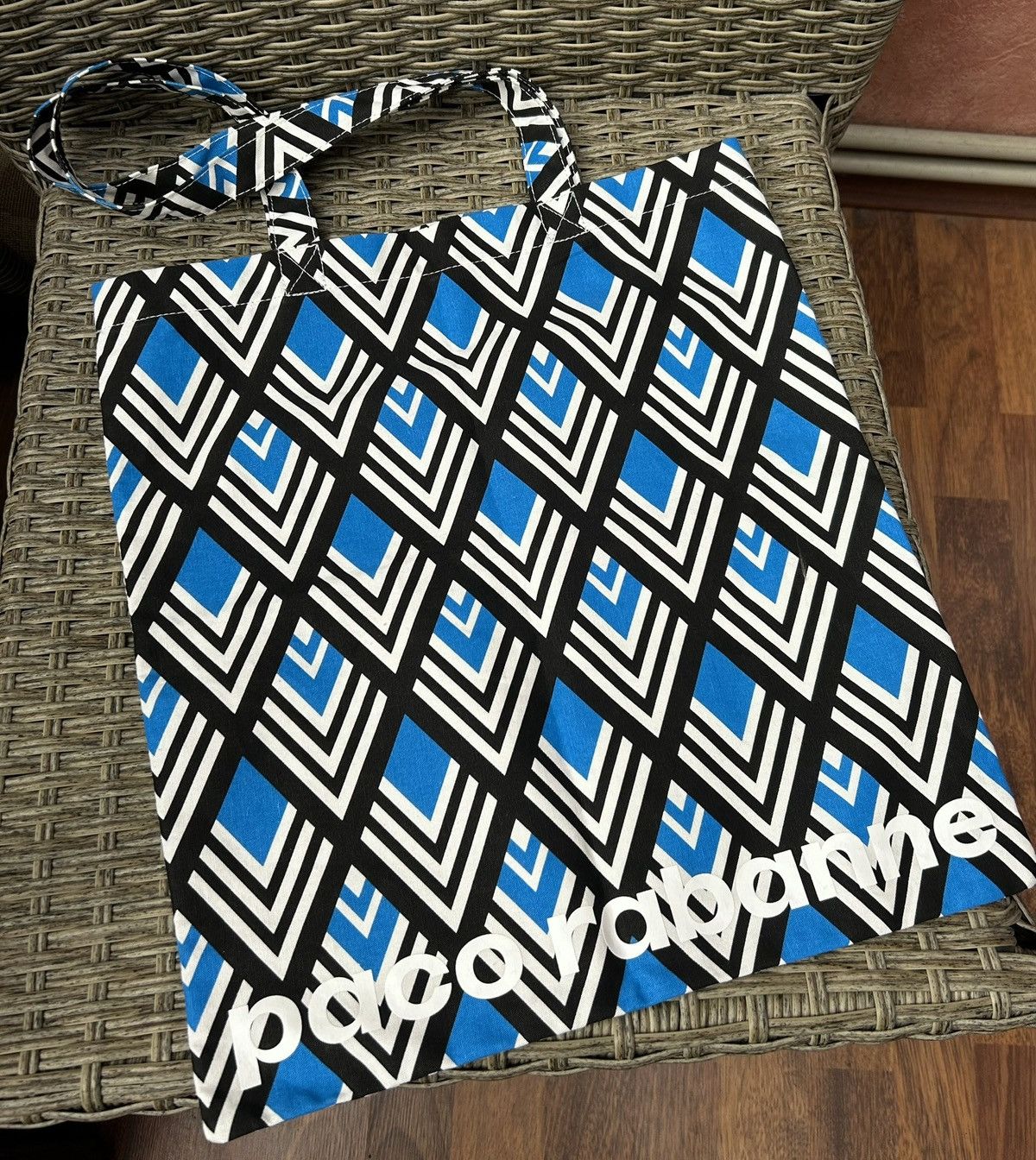 Paco Rabanne Geometric Print Tote Bag