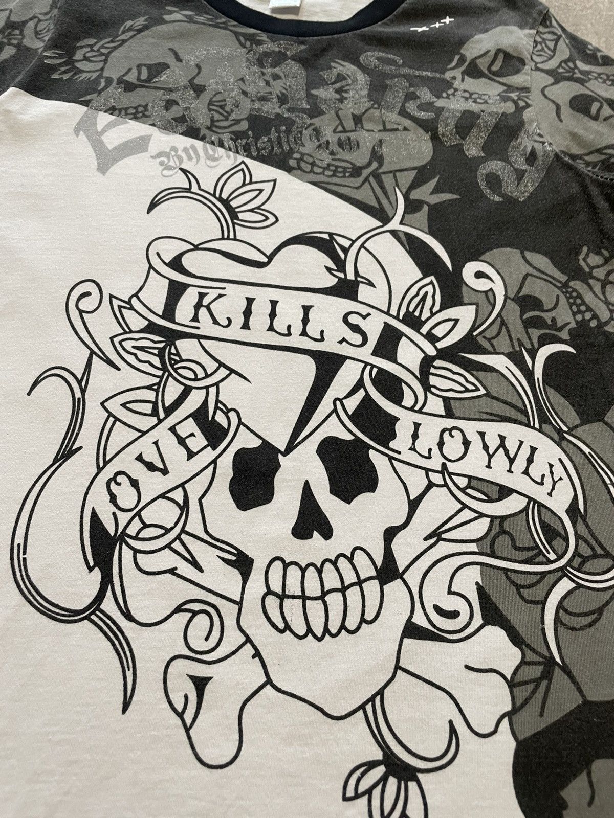 Christian Audigier × Ed Hardy Vintage Ed Hardy Skulls T-Shirt Y2K Size US M / EU 48-50 / 2 - 5 Thumbnail