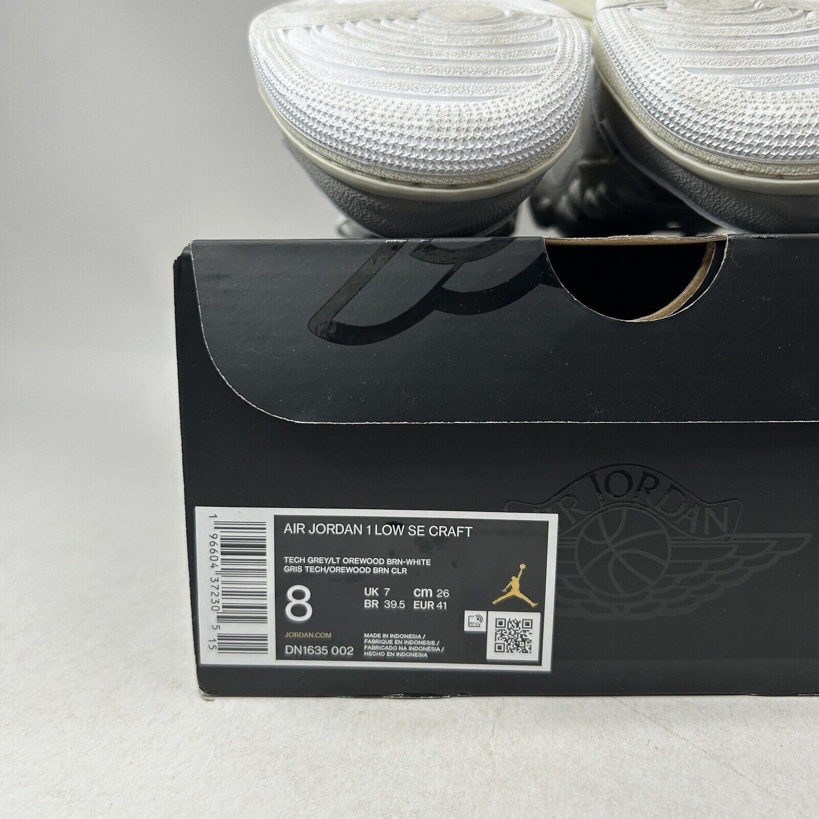 Nike Nike Air Jordan 1 Low SE Craft Inside Out “Tech Grey” 2024 Size US 8 / EU 41 - 8 Thumbnail