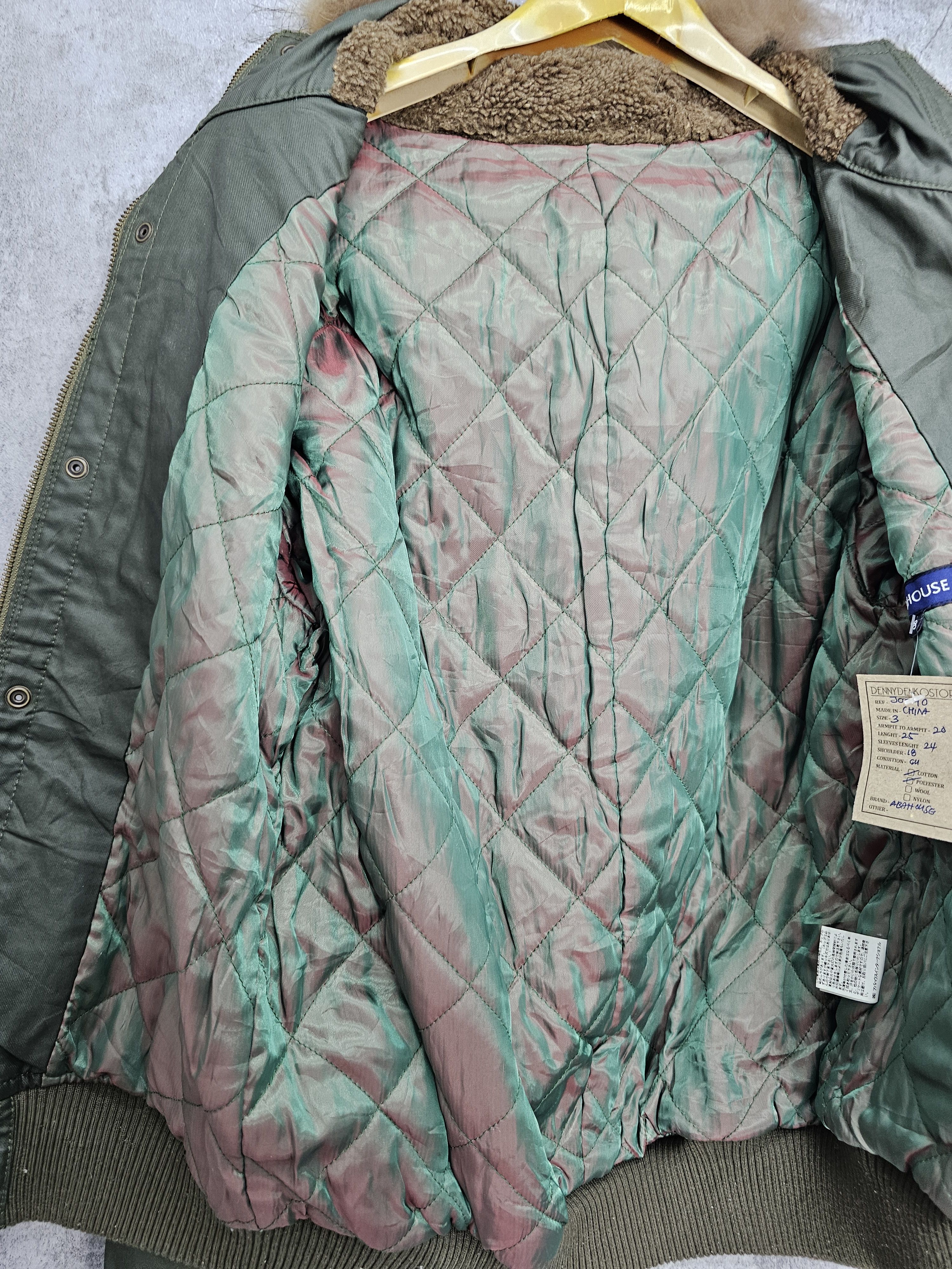ABAHOUSE ABAHOUSE Military Flight Green Bomber Jacket J0090 Size US M / EU 48-50 / 2 - 9 Thumbnail