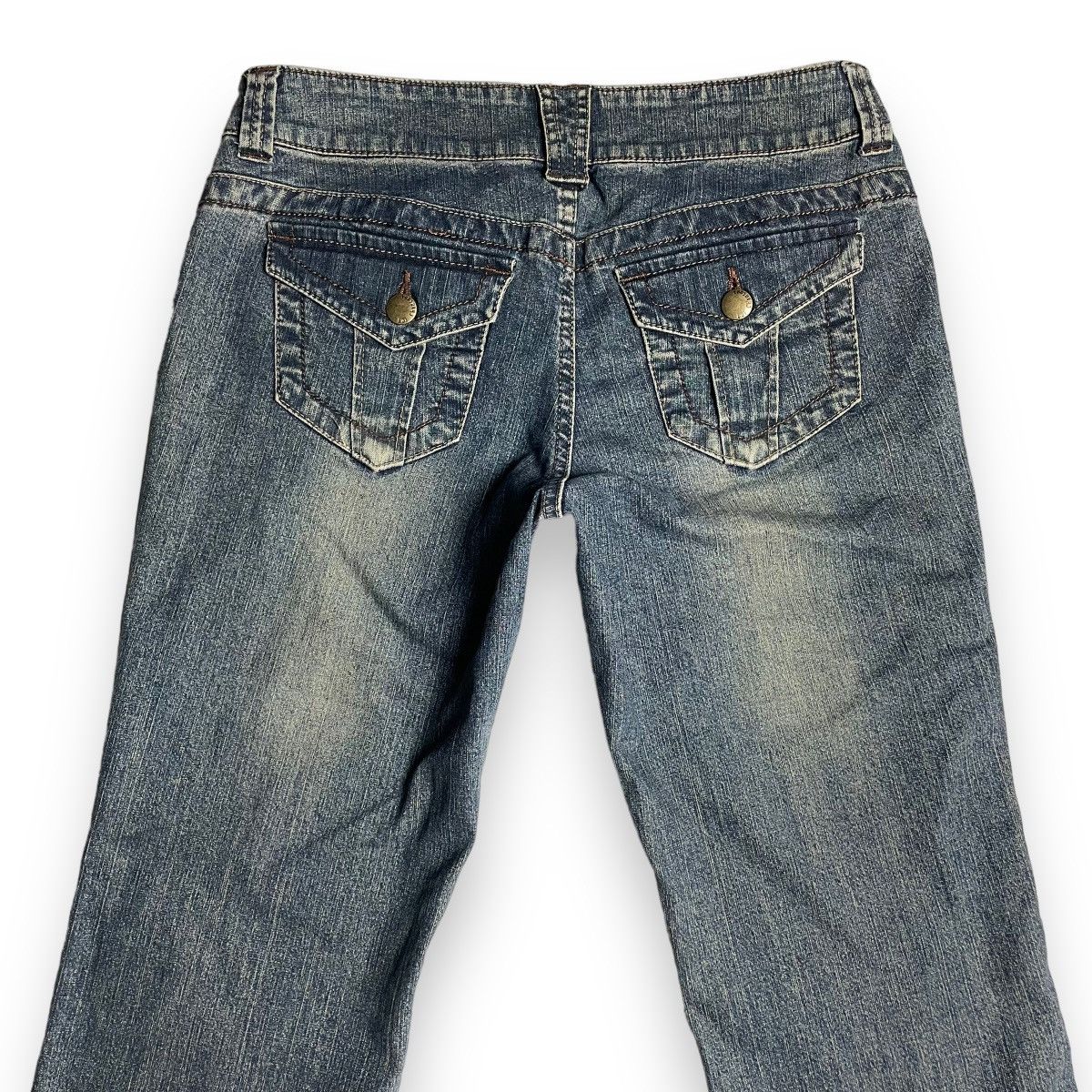 If Six Was Nine 🇯🇵 VINTAGE LUIS CHANTANT FLARE DENIM PANTS Size US 30 / EU 46 - 10 Thumbnail