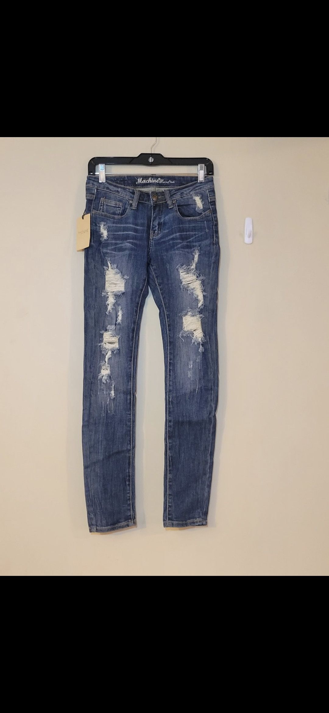 Jean Machine Distressed skinny jean Size 30" / US 8 / IT 44 - 1 Thumbnail