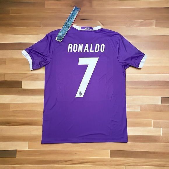 Adidas Real Madrid Retro Cardiff Final Cristiano Ronaldo #7 Away Pu Size US XXL / EU 58 / 5 - 2 Thumbnail