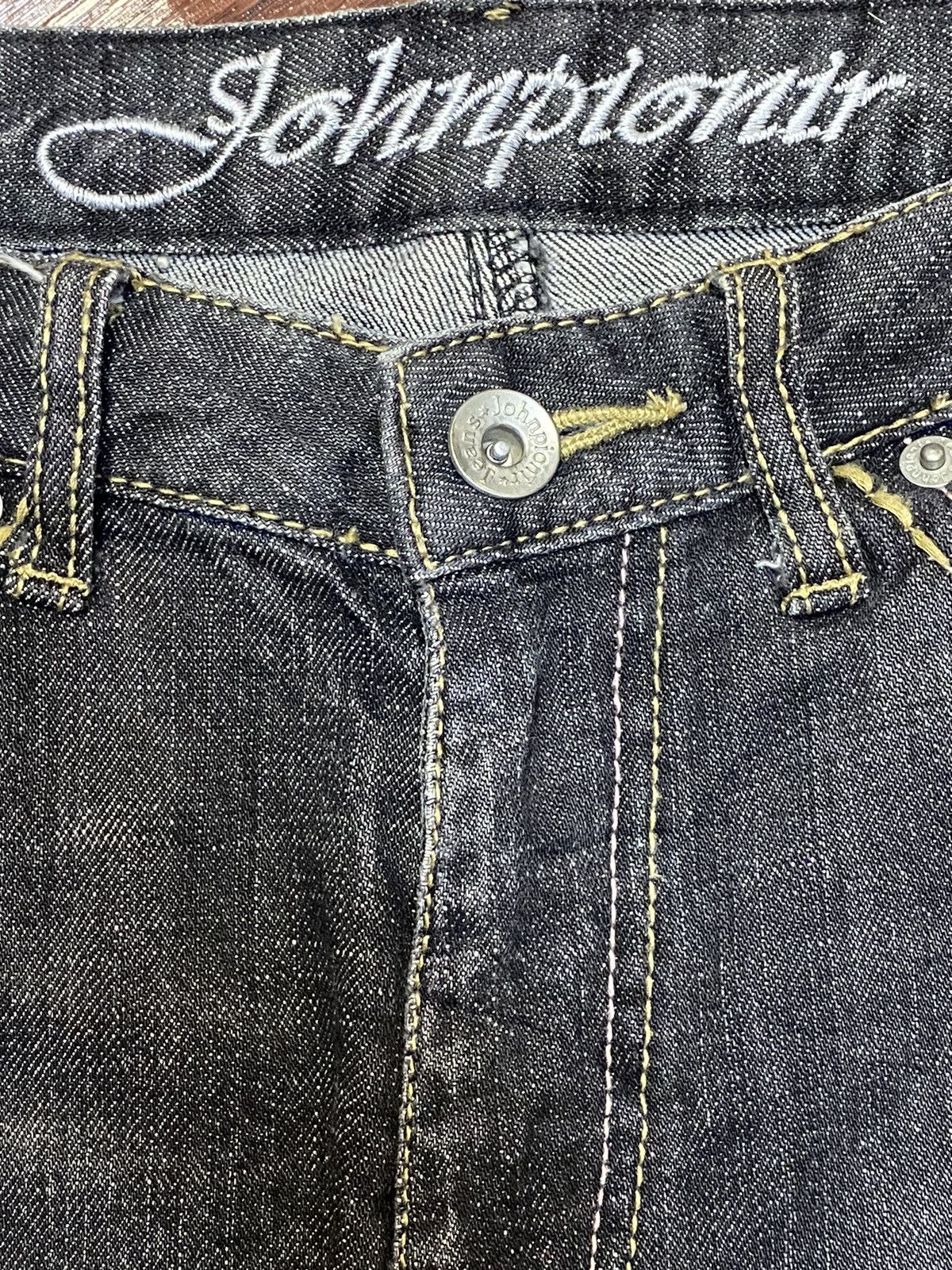 Japanese Brand Vintage Japanese Brands Blue Wash Embroidered Flare Jeans Size 28" / US 6 / IT 42 - 10 Thumbnail