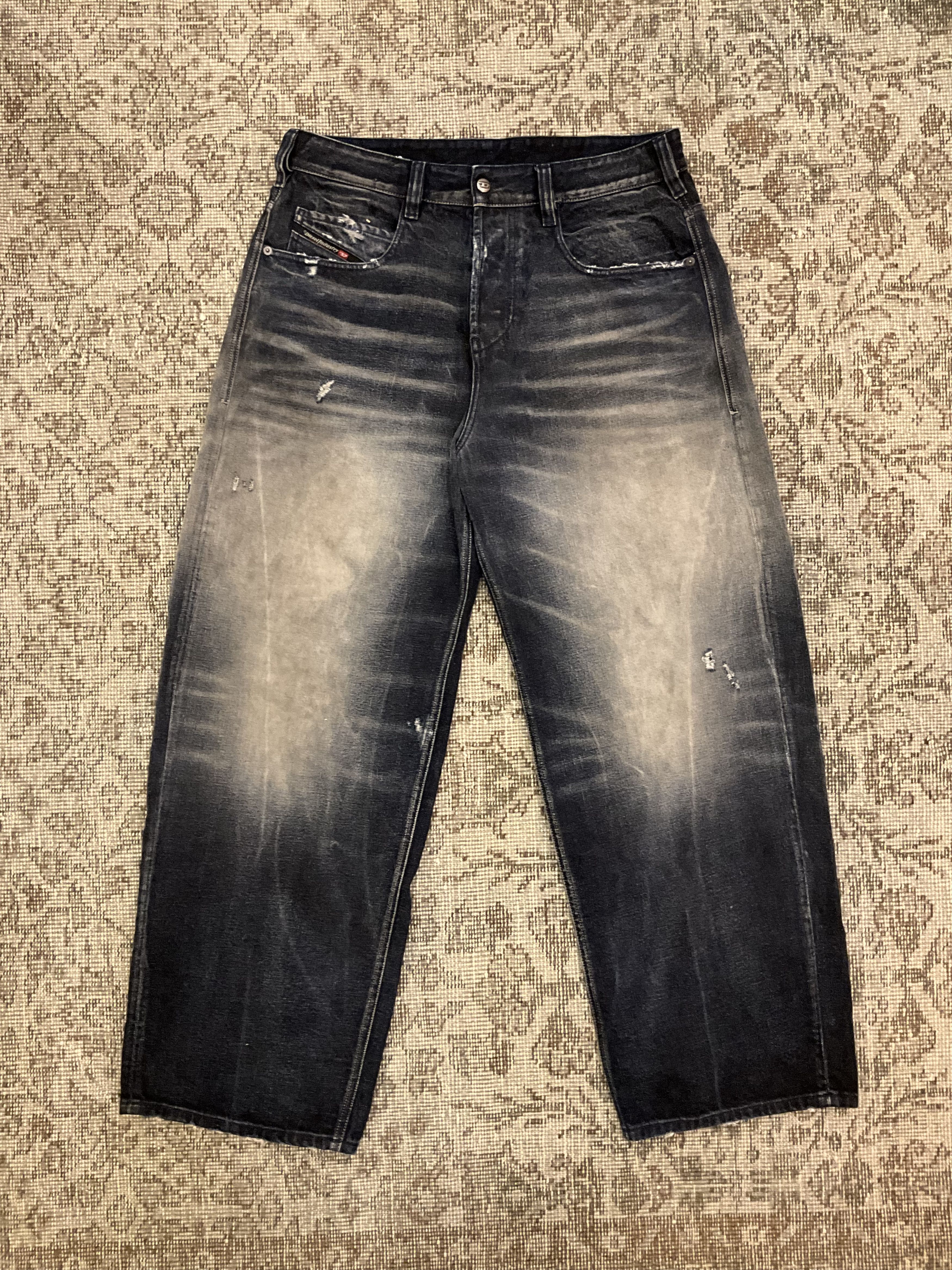 Diesel Diesel 1997 D-ENIM-M Relaxed Wide Leg Jeans Dark Indigo W32 Size US 32 / EU 48 - 1 Thumbnail