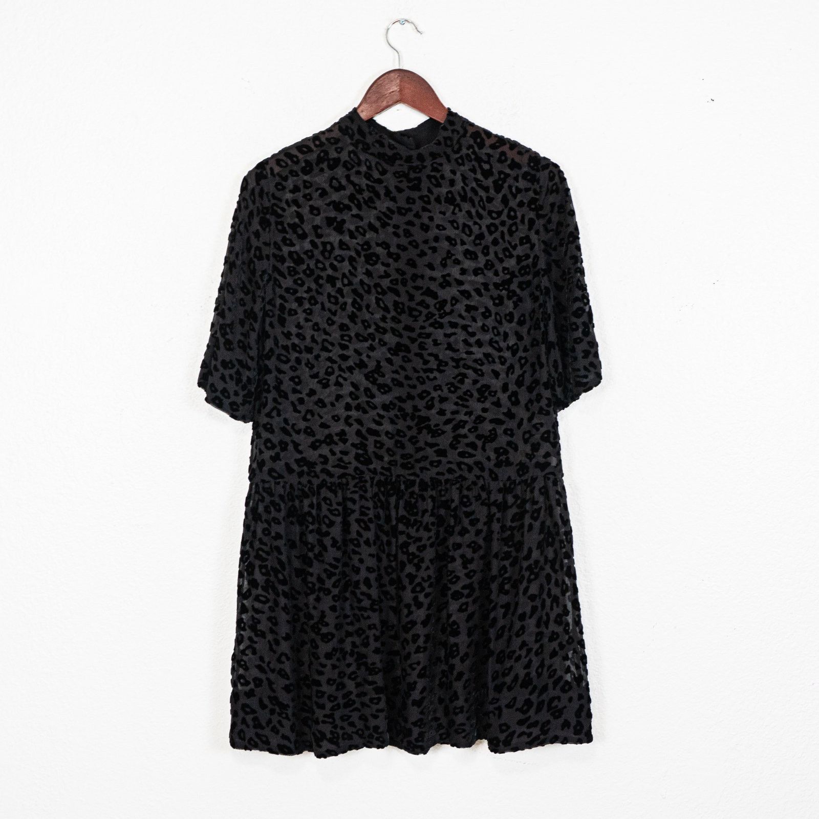 Rag & Bone Rag & Bone Gia Mini Dress Silk Blend Sheer Leopard Velvet XS Size XS / US 0-2 / IT 36-38 - 7 Thumbnail