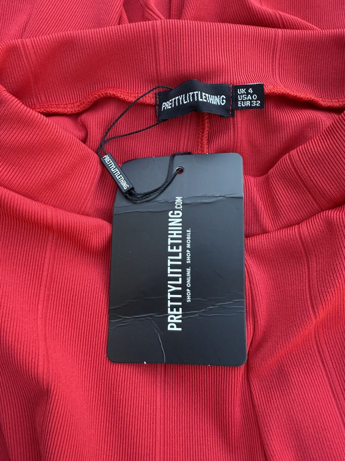 PrettyLittleThing Pretty Little Thing Red Flared Trousers Pants High Waist Size 25" / US 0 / IT 36 - 8 Thumbnail