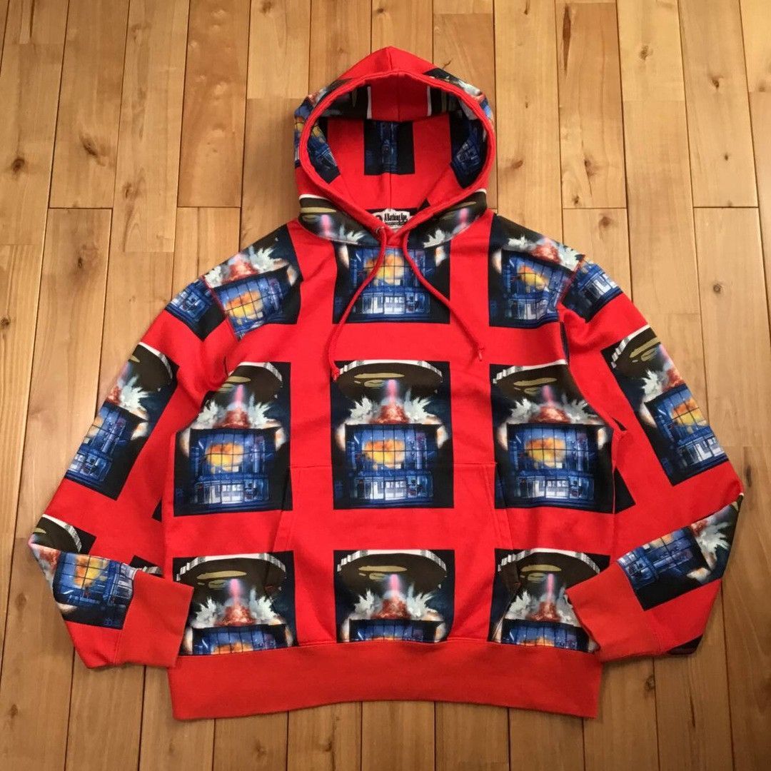 BAPE INVASION logo pullover hoodie a bathing ape