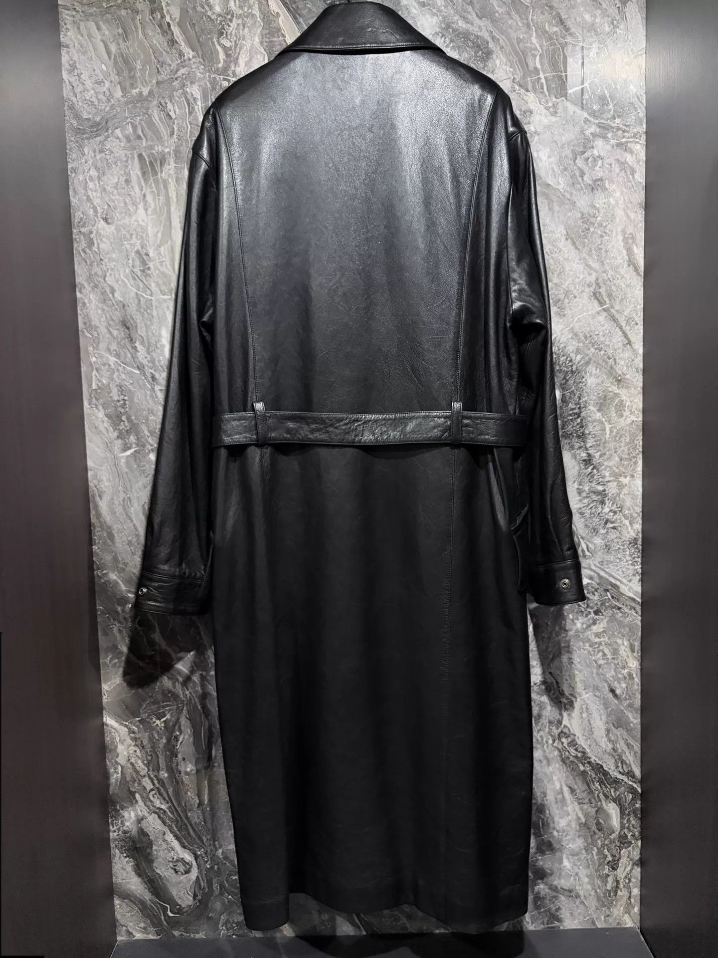 Saint Laurent Paris SAINT LAURENT 24FW LIMITED TIE BELT SHEEPSKIN COAT 50 Size US M / EU 48-50 / 2 - 2 Thumbnail