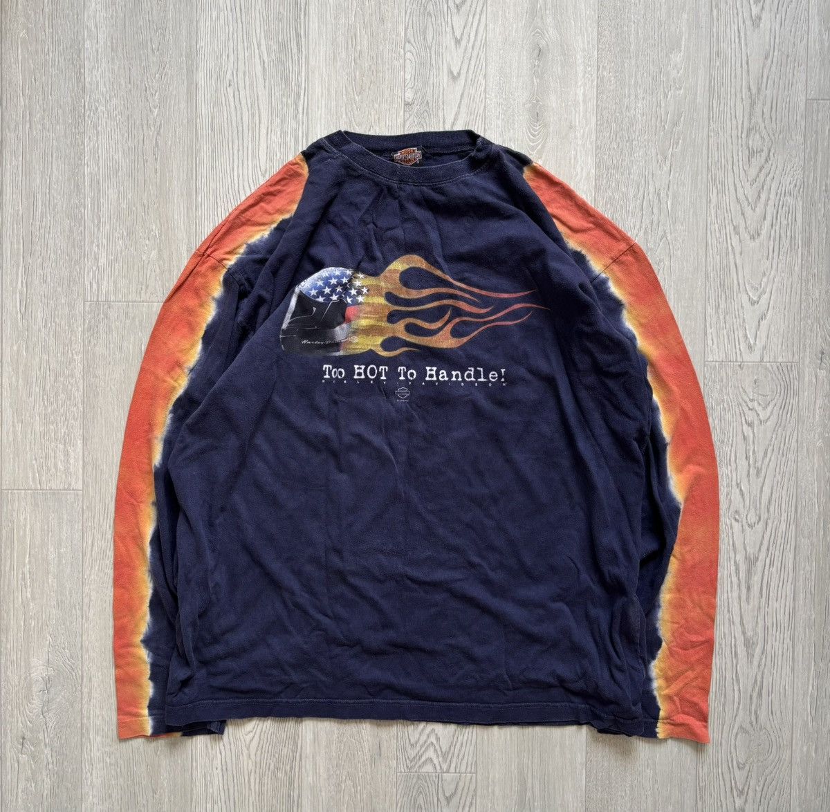 Harley Davidson Vintage 1999 Harley Davidson Racing MOTORCYCLE Long Sleeve Size US XL / EU 56 / 4 - 1 Thumbnail