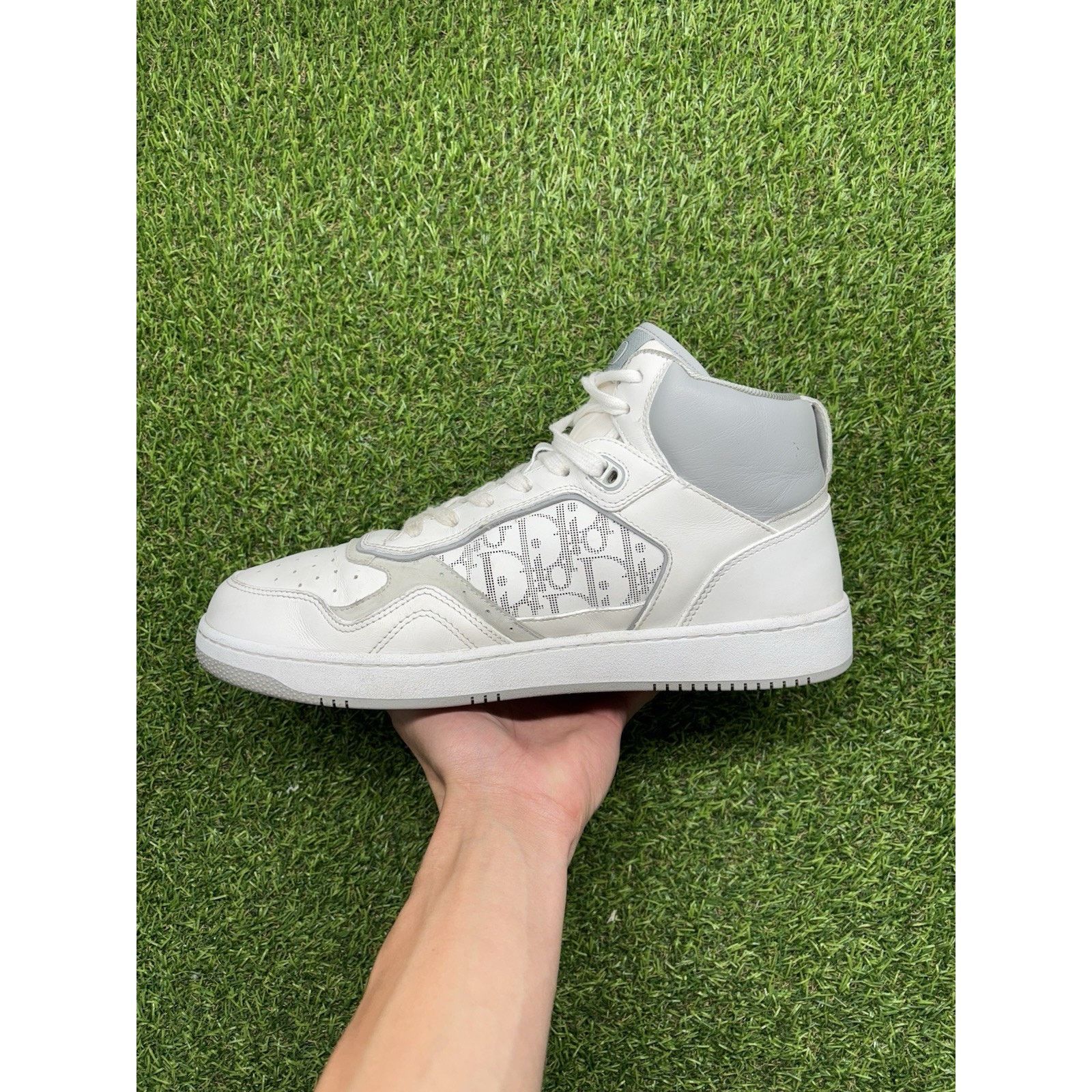 Dior Dior B27 High Top ' White ' Size US 12 / EU 45 - 4 Thumbnail