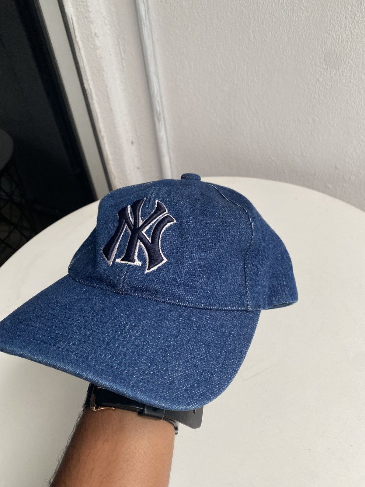 MLB × New York Yankees × Vintage Vintage New York Yankees Denim 90s Size 30 - 5 Thumbnail