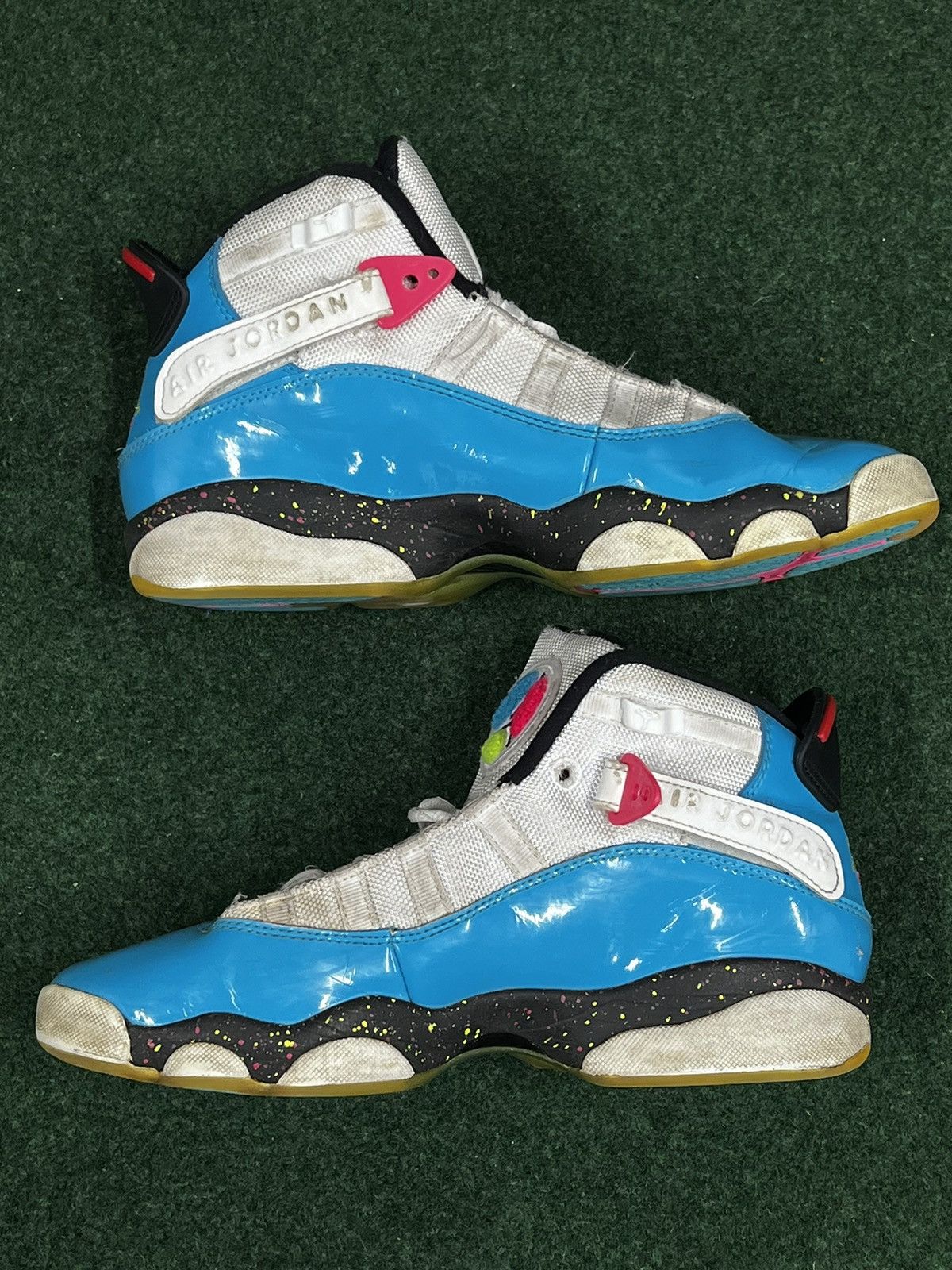 Jordan Brand 2019 Air Jordan 6 Rings South Beach Speckle GS Size US 7 / EU 40 - 4 Thumbnail