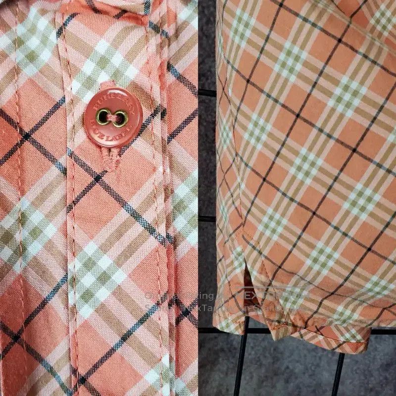 Burberry Burberry Summer Orange Pink Short Sleeve Shirt. Size M / US 6-8 / IT 42-44 - 9 Thumbnail