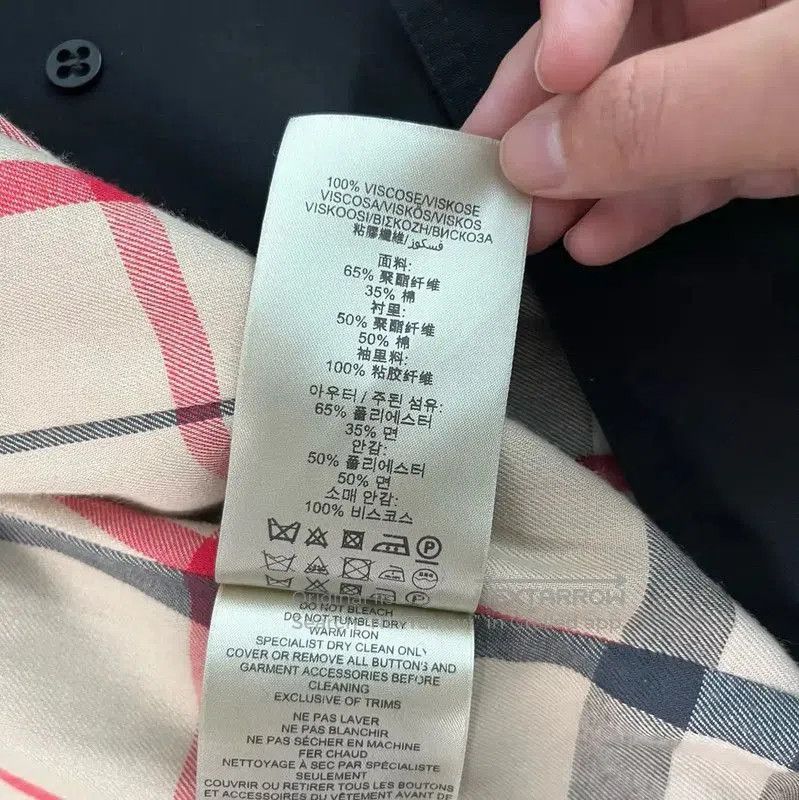 Burberry Burberry Black Cotton Women's Trench Coat. Size M / US 6-8 / IT 42-44 - 4 Thumbnail