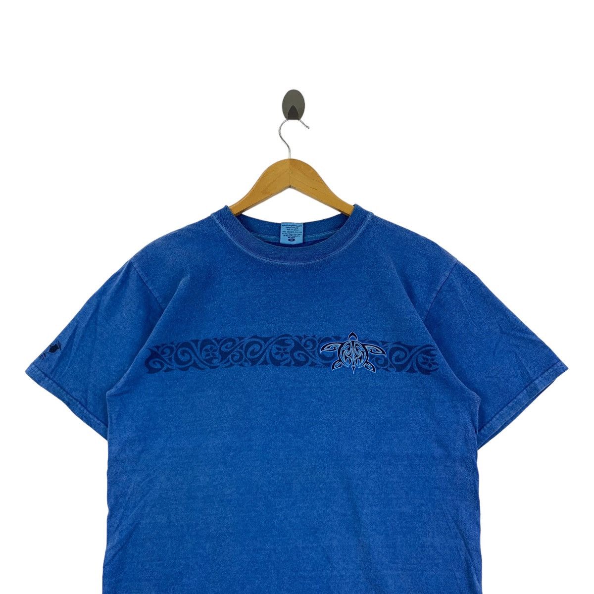 Other Vintage CRAZY SHIRTS HAWAII Blue Honu Dyed Tee Shirt Size M / US 6-8 / IT 42-44 - 2 Thumbnail