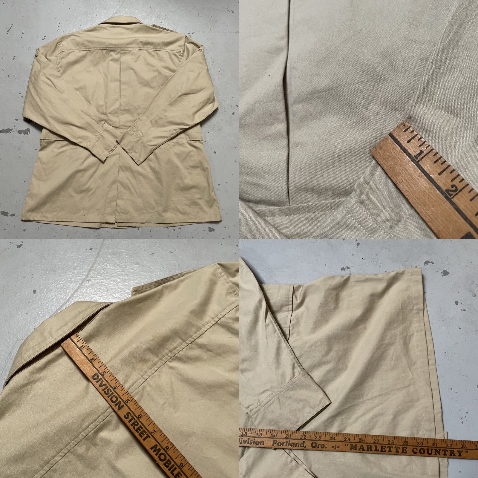 Abercrombie & Fitch VINTAGE Abercrombie & Fitch Safari Hunting Outdoor Fishing Travel Jacket XL Beige Unisex Adults NWT 70s 80s Military Year theme NOS Deadstock Leather? Size US XL / EU 56 / 4 - 8 Thumbnail