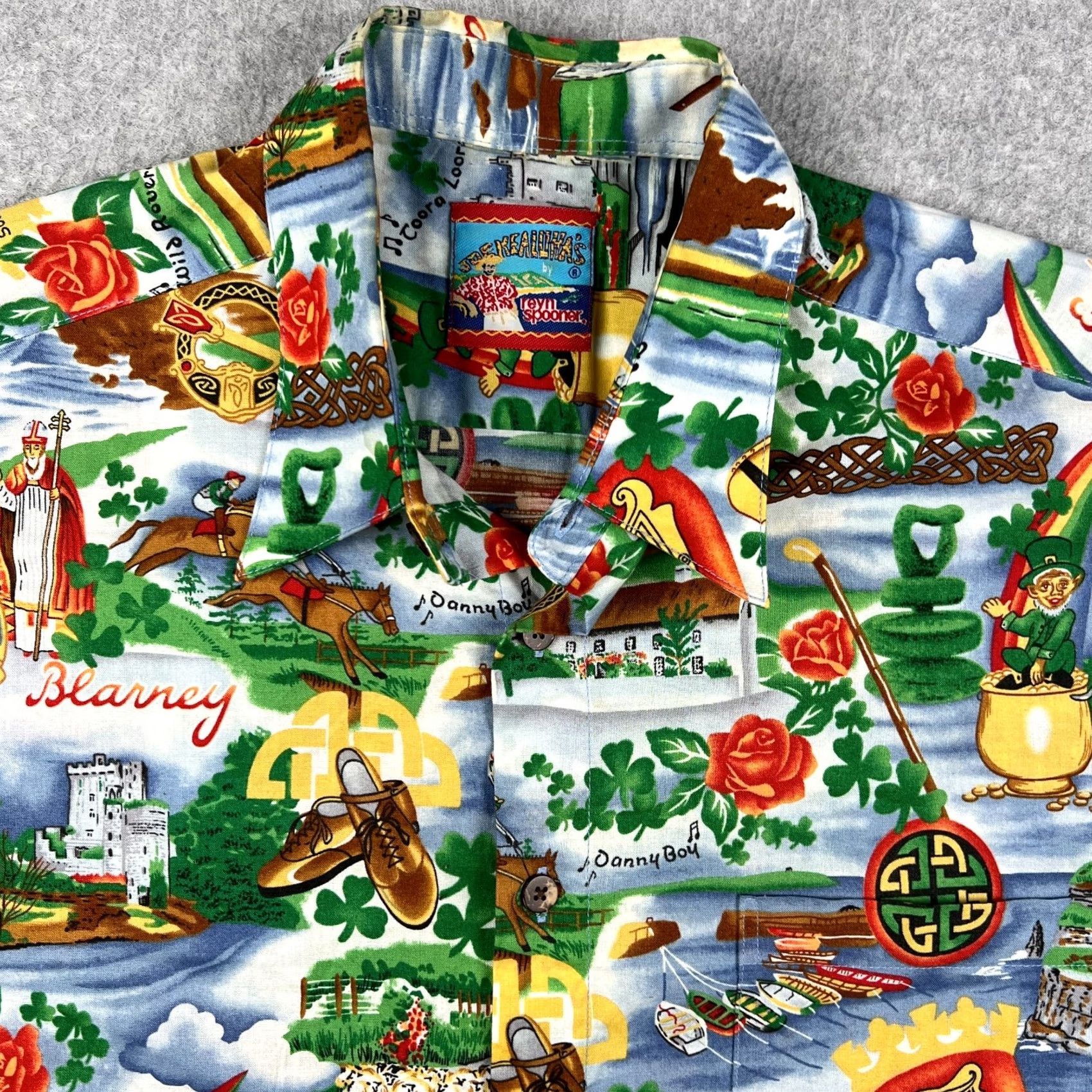 Reyn Spooner Reyn Spooner Hawaiian Shirt Medium Ireland Irish St Patrick’s Day Joe Kealoha Multicolor Mens Size US M / EU 48-50 / 2 - 3 Thumbnail
