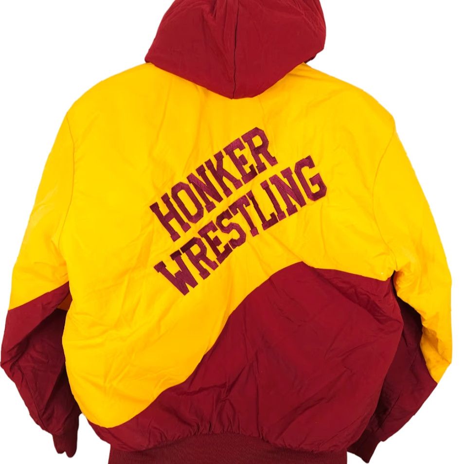 Vintage VINTAGE Rennoc Kenmare Honkers Wrestling Jacket Mens M Red Parka Hooded Athletic Football 90s Womens? Mens Size US M / EU 48-50 / 2 - 4 Thumbnail