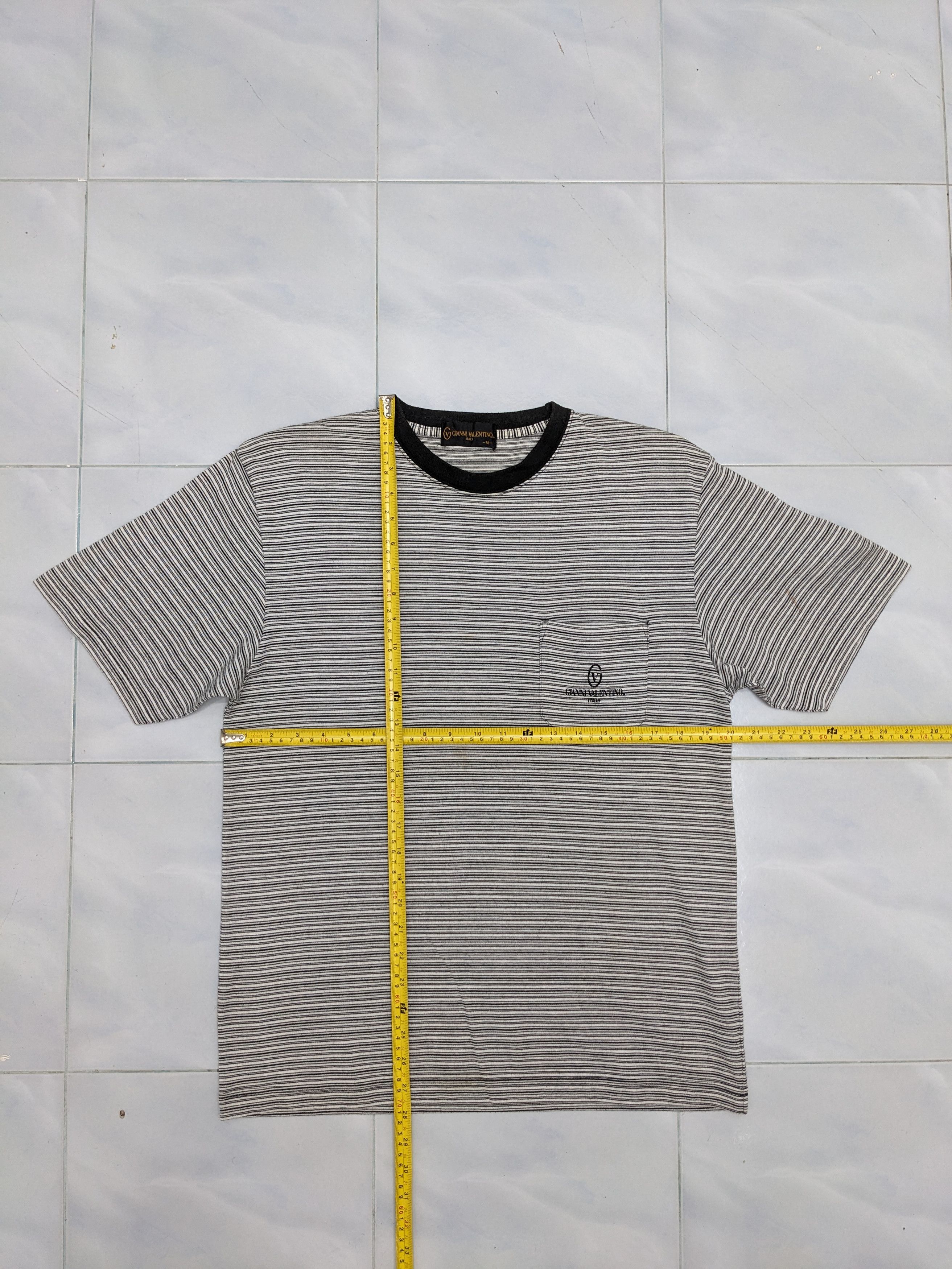 Gianni Valentino GIANNI VALENTINO SINGLE POCKET STRIPED TSHIRT Size US M / EU 48-50 / 2 - 7 Thumbnail