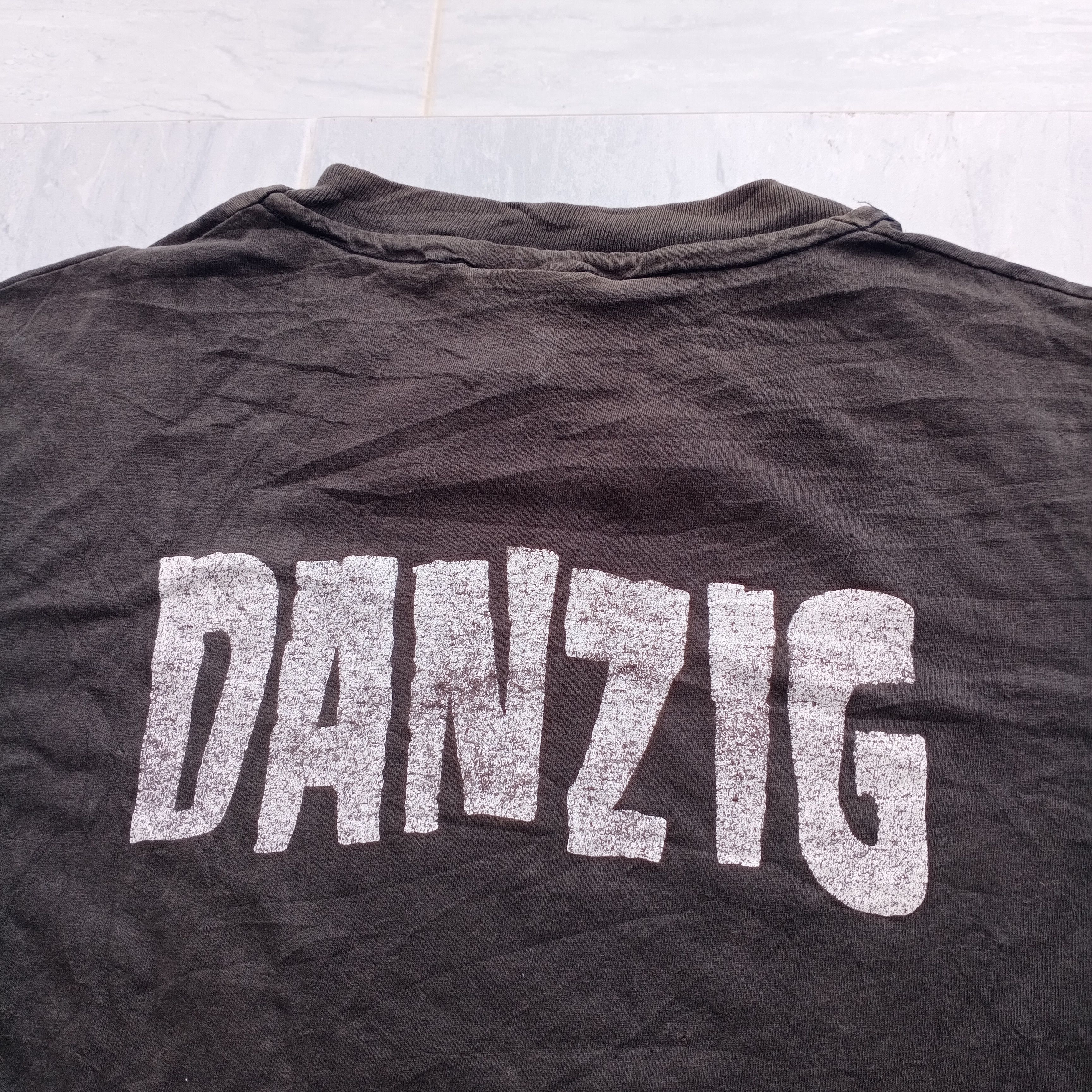 Band Tees Vintage 80s 1988 Danzig Giant Anvil USA Misfits Samhain Size US XL / EU 56 / 4 - 9 Thumbnail