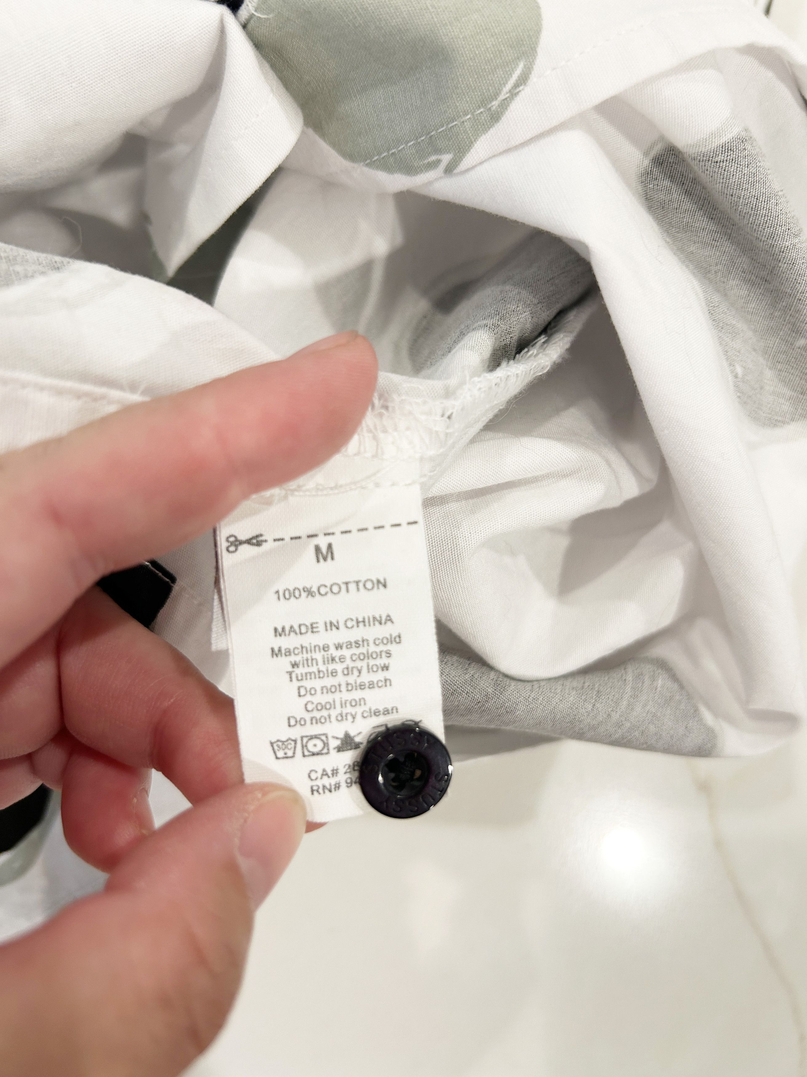 Stussy White Black Dot Shirt Size US M / EU 48-50 / 2 - 7 Thumbnail