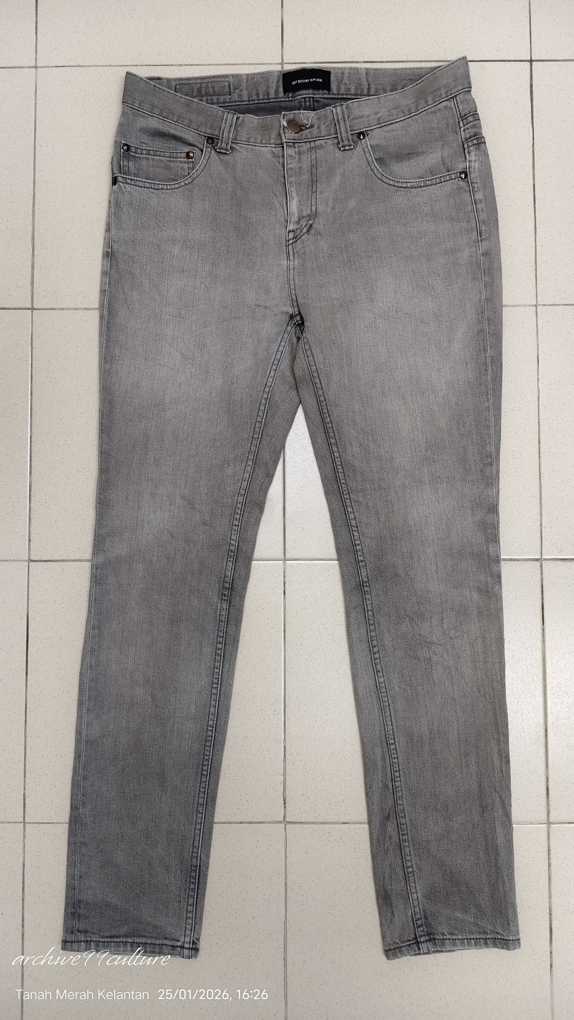 Diet Butcher Slim Skin AW2013 DIET BUTCHER SLIM SKIN Classic Grey Skinny Jeans Size US 32 / EU 48 - 12 Thumbnail