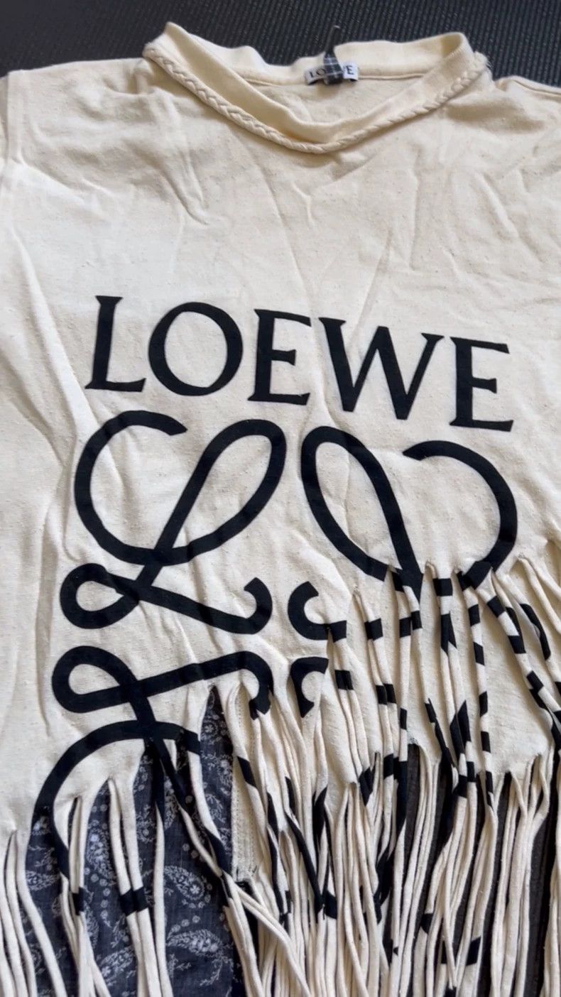Loewe Loewe Fringed t-shirt Size S / US 4 / IT 40 - 1 Preview