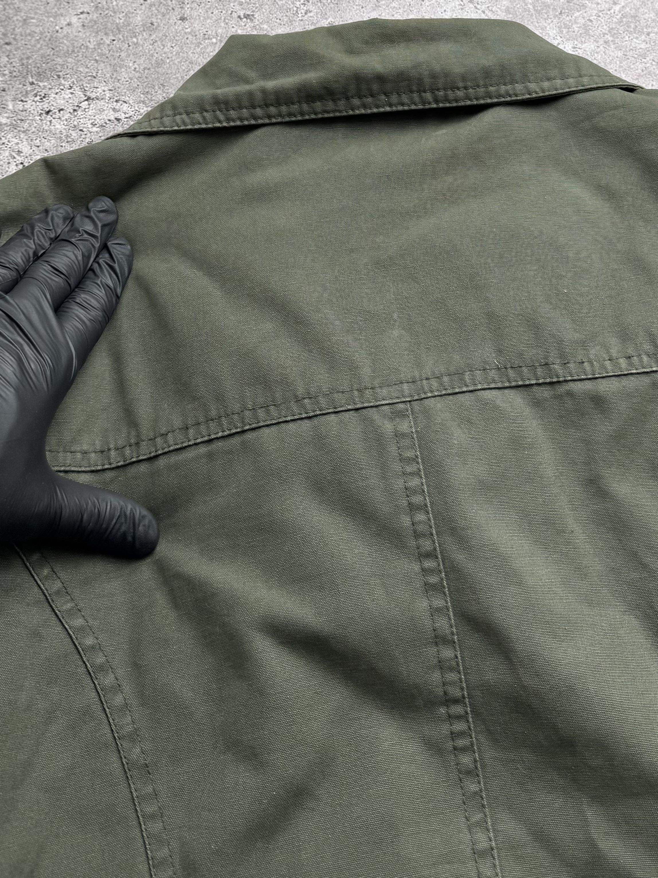 Vintage Y2K Utility Jacket Military Cargo Field Coat Y2K Casual (E8) Size M / US 6-8 / IT 42-44 - 14 Thumbnail