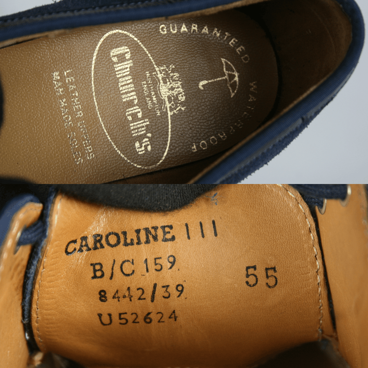 Church's Caroline 3 Waterproof Suede Shoes Size US 5.5 / IT 35.5 - 14 Thumbnail