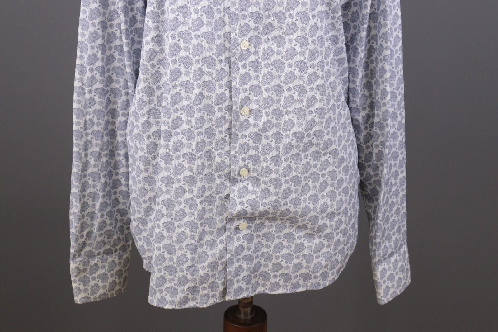 Eton Eton Slim White Floral Button Down Shirt Size 41 / 16 Size US M / EU 48-50 / 2 - 3 Thumbnail