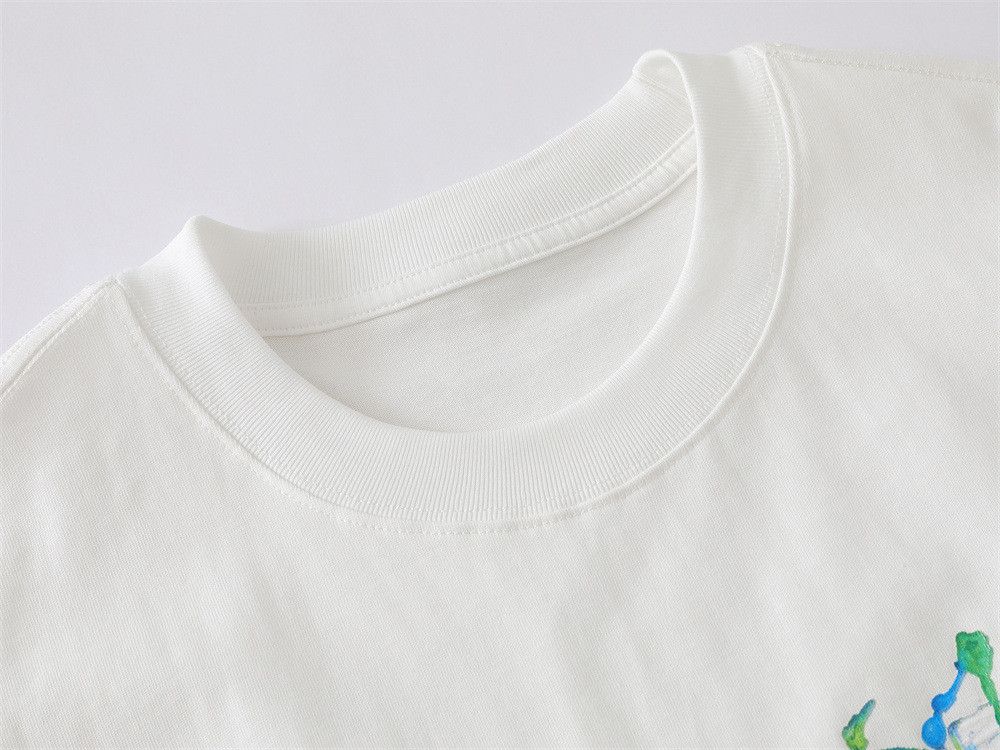 Japanese Brand Men's Street Pure Cotton T-Shirt with Letter Graffiti Print Size US M / EU 48-50 / 2 - 4 Thumbnail