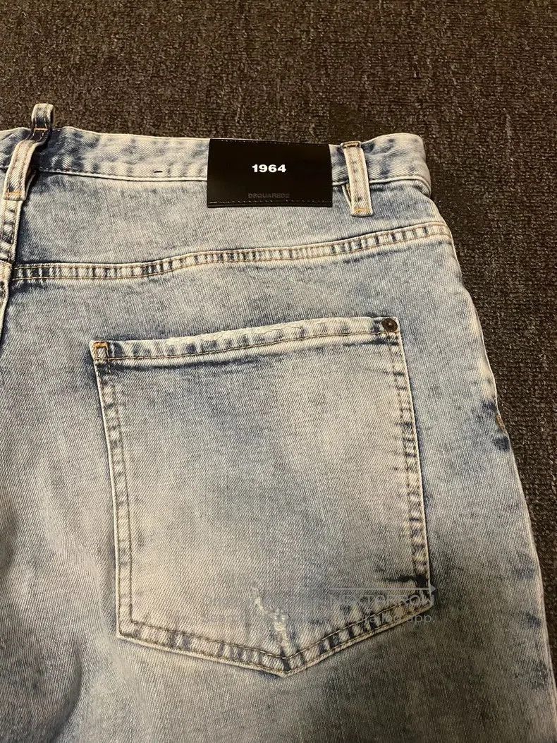 Dsquared2 DSquared2 Distressed Light Wash Jeans. Size US 38 / EU 54 - 4 Thumbnail